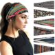 YONUF Boho Headbands For Women Fashion Wide Headband Yoga Workout Head Bands Hair Accessories Band 6 Pack