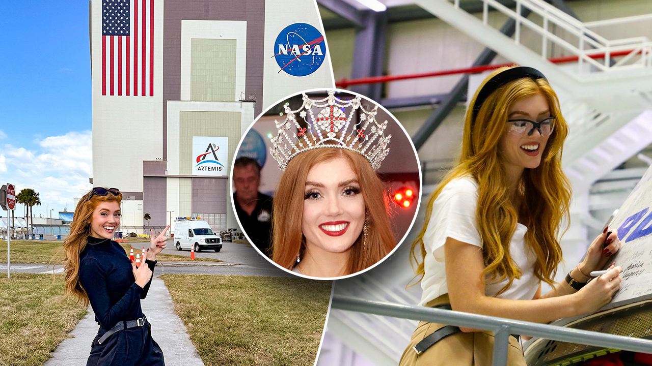 Miss England is invited to tour NASA’s Kennedy Space Center after expressing dream of being an astronaut