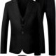 MAGE MALE Men’s Solid One Button 3 Pieces Suit Large Pockets Single Breasted Slim Fit Party Tuxedo Blazer Vest Pants Set