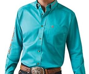 ARIAT Men’s Team Logo Twill Fitted Shirt