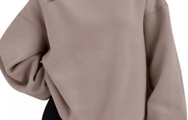 EFAN Womens Oversized Sweatshirts Hoodies Fleece Crew Neck Pullover Sweaters Casual Comfy Fall Fashion Outfits Clothes 2024