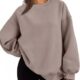 EFAN Womens Oversized Sweatshirts Hoodies Fleece Crew Neck Pullover Sweaters Casual Comfy Fall Fashion Outfits Clothes 2024