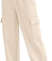 AUTOMET Womens Cargo Sweatpants Oversized Fleece Joggers Fall Fashion Outfits Y2k Clothes 2023 with Pockets