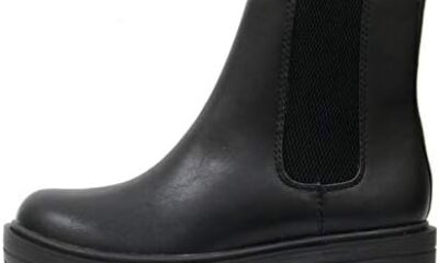 Soda Pilot ~ Women Lug Sole Low Heel Chelsea Fashion Ankle Bootie w/Double Elastic Gore