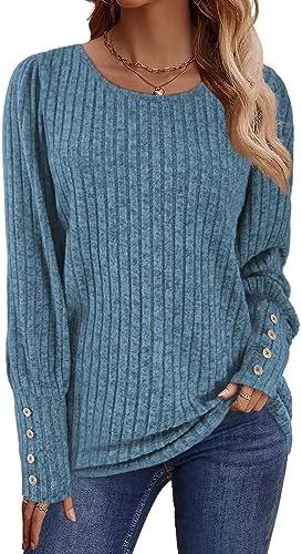 Lylinan Womens Fall Fashion Sweatshirt for Women Sweaters Crewneck Tops Long Sleeve Shirts Casual Trendy Clothes