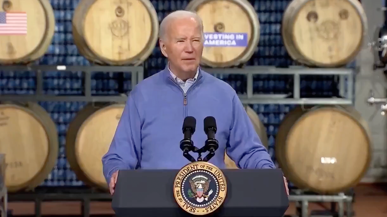 Biden blasted for his ‘best gibberish yet’ in Wisconsin brewery speech: ‘Different language’