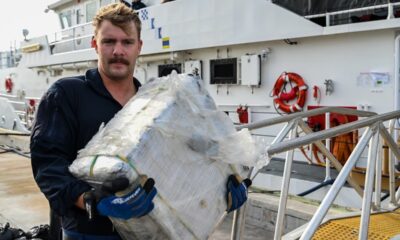 US Coast Guard seizes 2,450 pounds of cocaine worth .2 million in Caribbean Sea