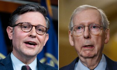 Speaker Johnson praises Trump for 'decisive' Iowa caucus victory; Mitch McConnell silent