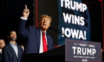 Trump gets visibly emotional during Iowa caucuses victory speech when recognizing Melania's late mother