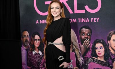 Lindsay Lohan joins 'Mean Girls' cast at musical film's premiere in New York