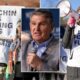 Far-left green activists 'surround' Joe Manchin event in New Hampshire just weeks after White House invite
