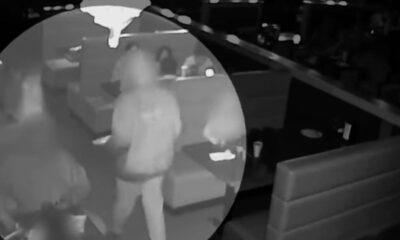 Massachusetts suspect seen fatally shooting victim in Japanese hibachi restaurant: video
