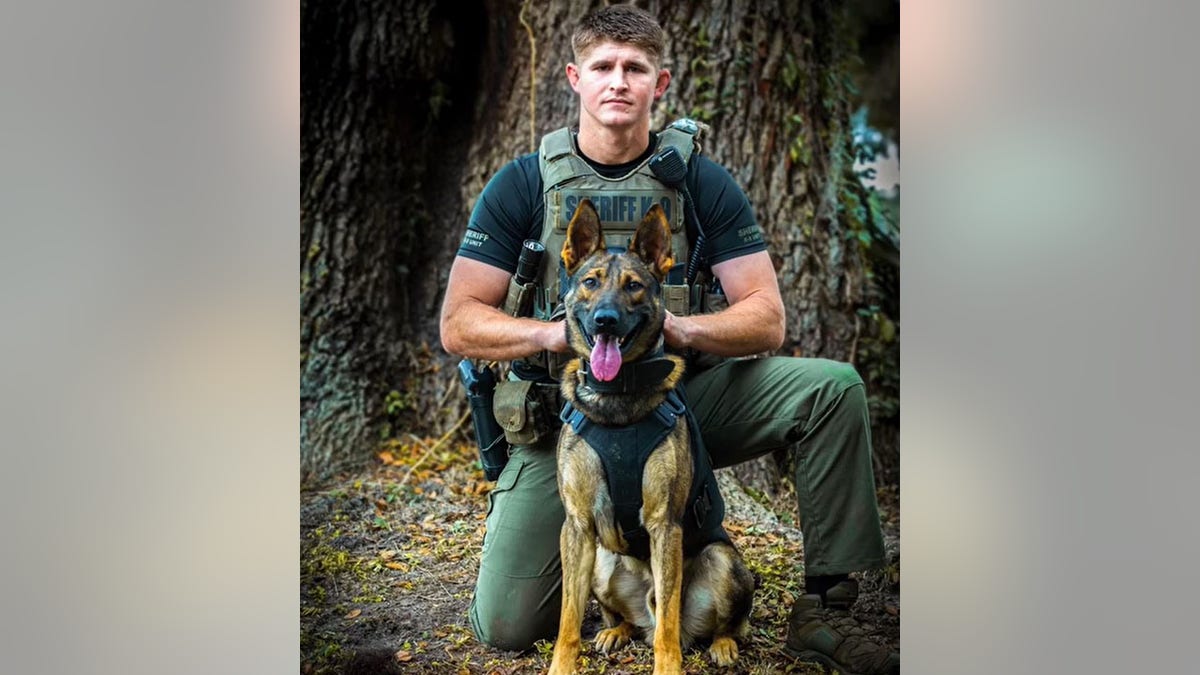 K-9 Leo and K-9 Cpl. Justin Tortora