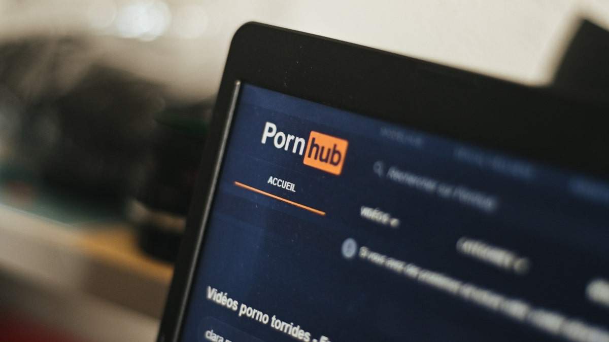 Pornhub website on a computer