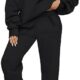 AUTOMET Womens 2 Piece Outfits Long Sleeve Sweatsuits Sets Half Zip Sweatshirts with Joggers Sweatpants