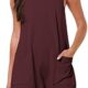 ANRABESS Women’s Summer Casual Sleeveless Rompers Loose Spaghetti Strap Shorts Overalls Jumpsuit with Pockets
