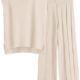 ANRABESS Two Piece Outfits for Women Summer Sweater Sets Knit Pullover Tops Elastic Waisted Pants Lounge Sets Tracksuit