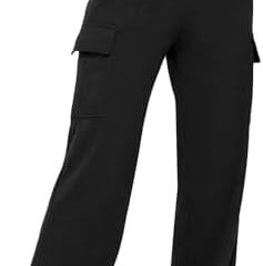 AUTOMET Womens Cargo Sweatpants Casual Baggy Fleece High Waisted Joggers Pants