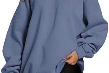 Trendy Queen Oversized Sweatshirts for Women Fleece Hoodies Crewneck Pullover Comfy Sweaters Clothes Fall Winter Fashion 2023