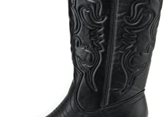 Soda Reno Women Western Cowboy Pointed Toe Knee High Pull On Tabs Boots