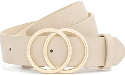 Earnda Women’s Leather Belt Fashion Soft Faux Leather Waist Belts For Jeans Dress