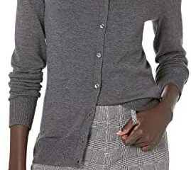 Amazon Essentials Women’s Lightweight Crewneck Cardigan Sweater (Available in Plus Size)