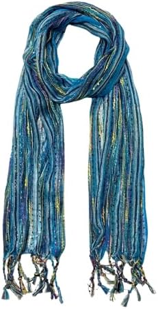 Humble Hilo Multi-Colored Scarf/Shawl for Women Lightweight Head or Neck Scarf