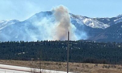 Colorado officials respond to wildfire burning on Air Force Academy grounds