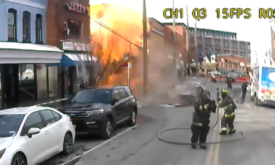 Washington, D.C., firefighters jump into action as explosion destroys convenience store: video