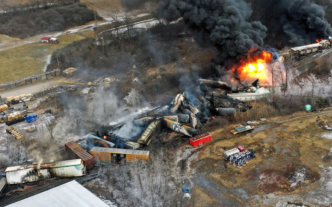 Rail safety reform efforts stalled in Congress a year after Ohio train derailment