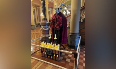 Navy vet charged with hate crime for smashing satanic statue in Iowa Capitol gets support from conservatives