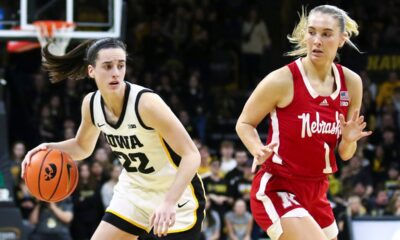 Nebraska's Jaz Shelley hits 'you can't see me' taunt after huge bucket, Caitlin Clark inches closer to record