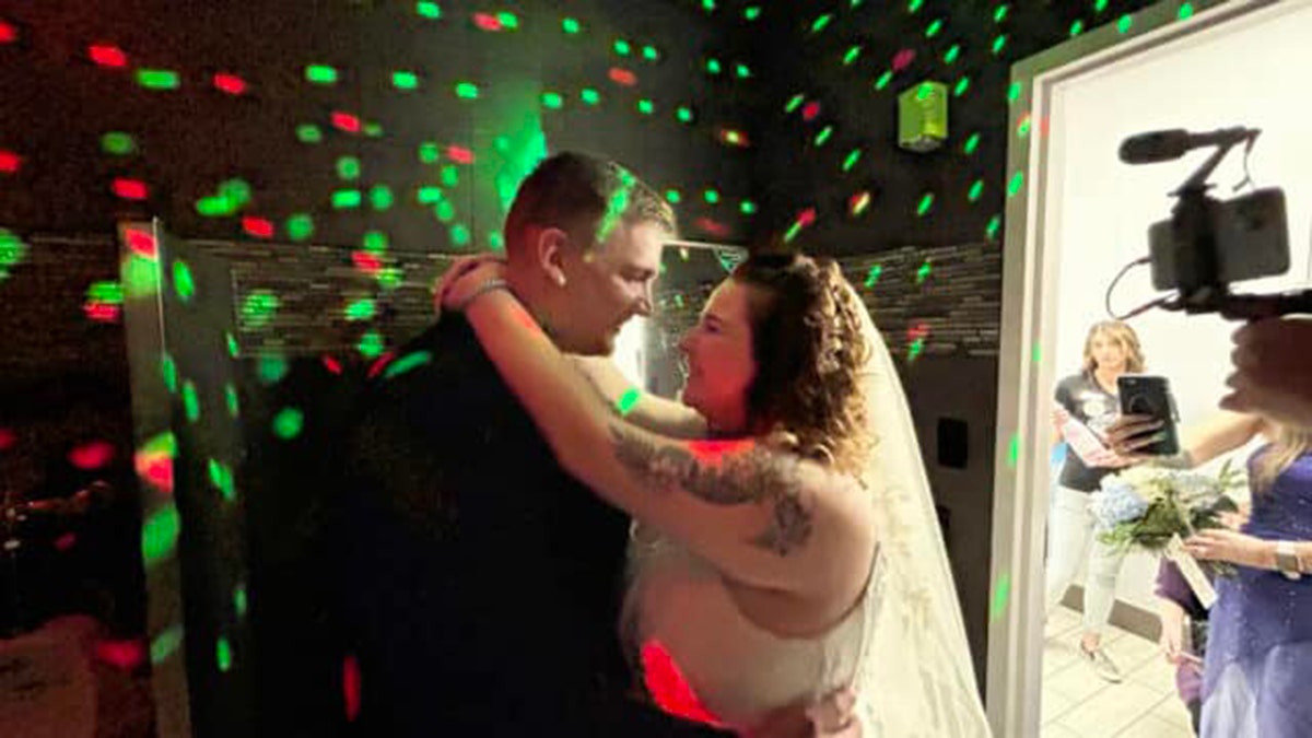 first dance in bathroom