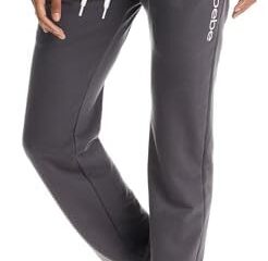 bebe Womens Sweatpants Joggers, French Terry Lounge Pants with Gathered Cuffs, Logo Pajama Pants for Women