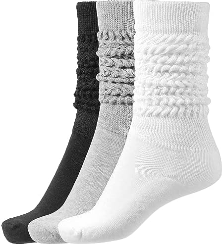 BomKinta Slouch Socks Women Thigh High Boot Socks Soft Scrunch Socks Size 5-11