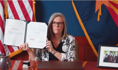 Arizona governor vetoes 'Alien Invasion Act' that would allow police to arrest illegal border crossers