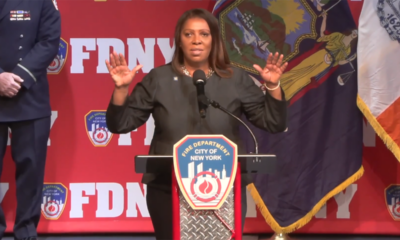 FDNY ‘looking into’ staff who booed NY AG Letitia James, cheered for Trump at ceremony