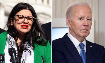 'Squad' member Rashida Tlaib refuses to say whether she'll vote for Biden during cease-fire presser