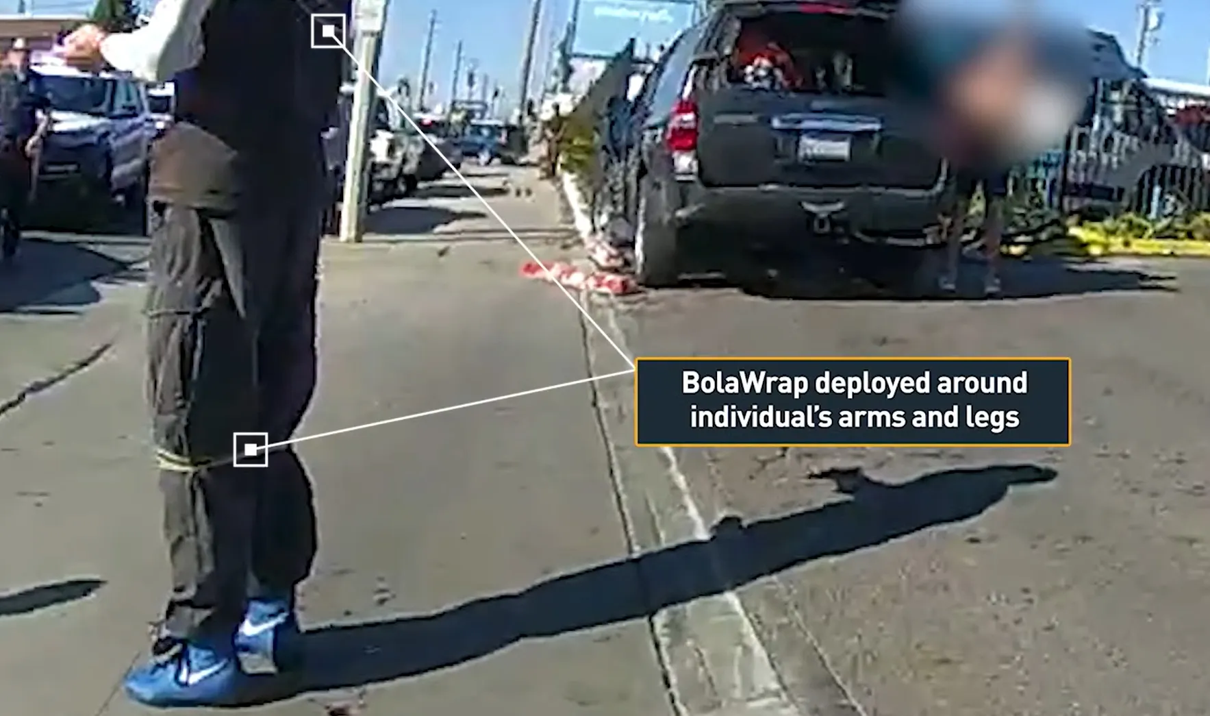 Police nationwide using high-tech weapon to apprehend suspects without injury: bodycam