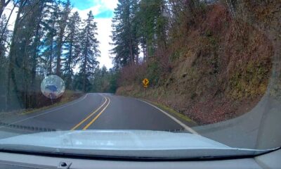 Car launches from road, lands 200 feet below due to 'distracted driving': video