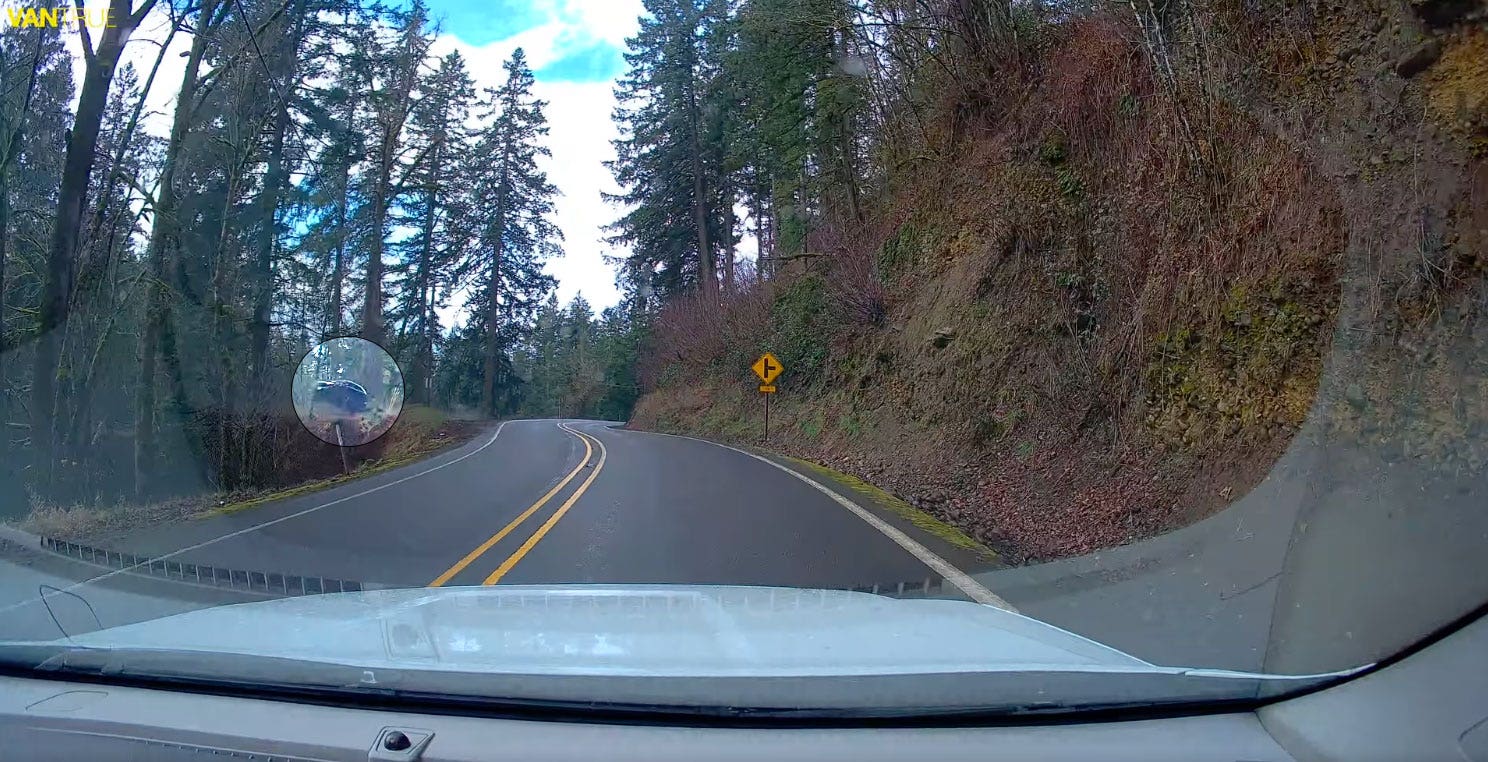 Car launches from road, lands 200 feet below due to 'distracted driving': video