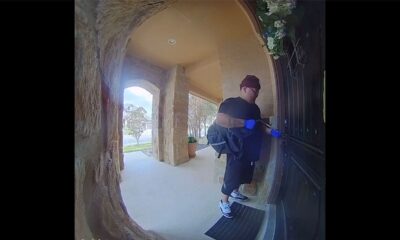 Texas burglary suspect caught on video failing to break into home, running away when discovered