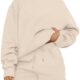 AUTOMET Womens Lounge Sets 2 Piece Outfits Oversized Hoodies Sweatsuit Casual Sweat Shorts Fall Fashion Clothes 2024