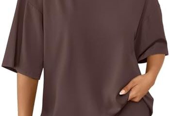 AUTOMET Womens 2 Piece Sets Lounge Matching Two Piece Summer Outfits Fashion 2024 Oversized Shirts Biker Shorts Tracksuit