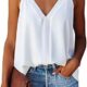 miduo Womens V Neck Strappy Tank Tops Loose Casual Sleeveless Shirts Blouses