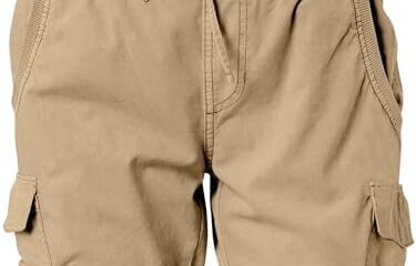 ANRABESS Womens Casual Dressy High Waist Cotton Cargo Shorts 2024 Spring Fashion Hiking Outdoor Lounge Shorts 6 Pockets