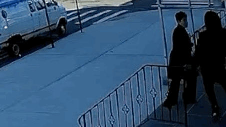 Woman heading to church randomly shoved down steps, robbed, video shows