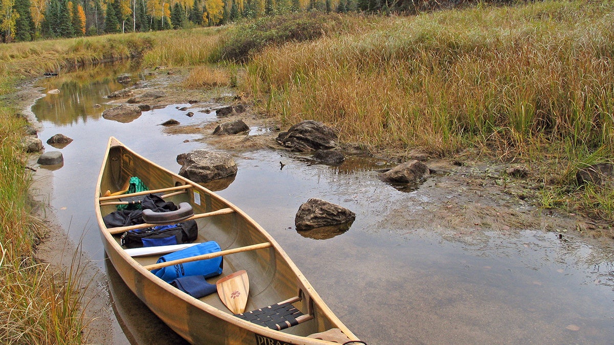 Canoe in Boundary Water Canoe Area