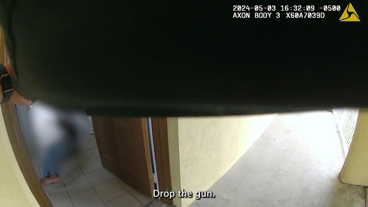Police body camera footage screen grab