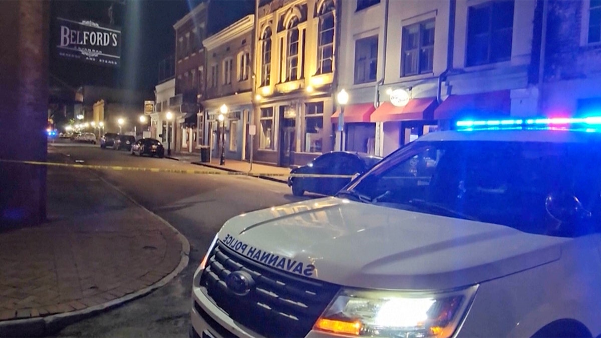Savannah empty street after shooting